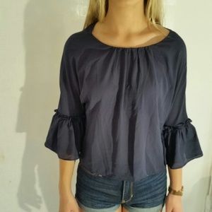 B2G1 Navy Blue Shine Star Top